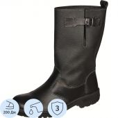 Сапоги Профи натуральная кожа/кирза черные с металлическим подноском размер 42 Сапоги Профи натуральная кожа/кирза черные с металлическим подноском размер 42