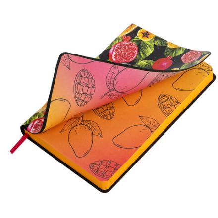 Ежедневник недатированный А5 (138х213 мм), BRAUBERG VISTA, под кожу, гибкий, 136 л., "Fruit story", 112024 Ежедневник недатированный А5 (138х213 мм), BRAUBERG VISTA, под кожу, гибкий, 136 л., "Fruit story", 112024
