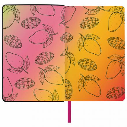 Ежедневник недатированный А5 (138х213 мм), BRAUBERG VISTA, под кожу, гибкий, 136 л., "Fruit story", 112024 Ежедневник недатированный А5 (138х213 мм), BRAUBERG VISTA, под кожу, гибкий, 136 л., "Fruit story", 112024