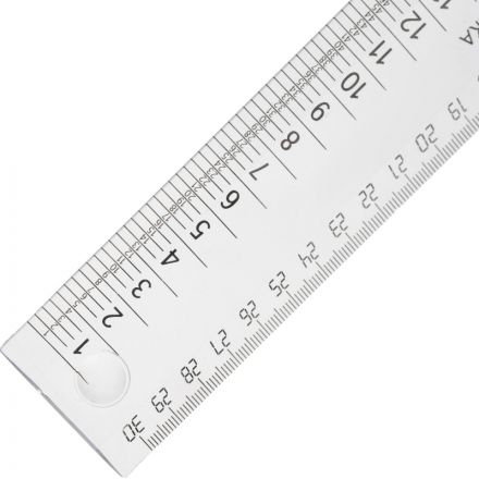 Линейка закройщика 30см Attache прозрачная Линейка закройщика 30см Attache прозрачная