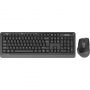 Набор клавиатура+мышь A4Tech Fstyler FG1035 GREY USB беспров. чер/сер