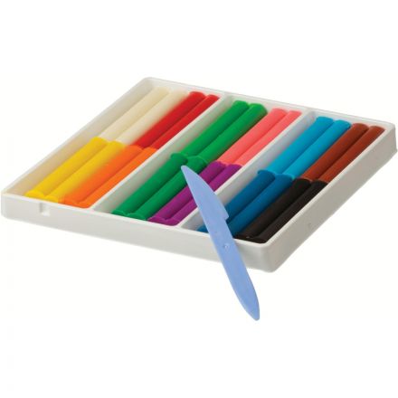 Пластилин восковой Луч Фантазия 12 цветов 210 г со стеком Пластилин восковой Луч Фантазия 12 цветов 210 г со стеком