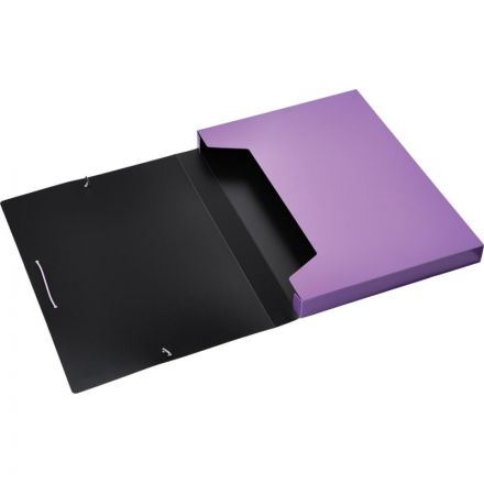 Папка на резинках -короб Комус 30 мм А4, сиреневый Папка на резинках -короб Комус 30 мм А4, сиреневый