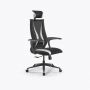 Кресло SynchroSit 10 B2-170U - T+UMF(SY271)+Extra /Kb38/Wh09/U0mL-b/H13mL-Pf-1DF(M20.B11.G19.W02) Черн-Бел