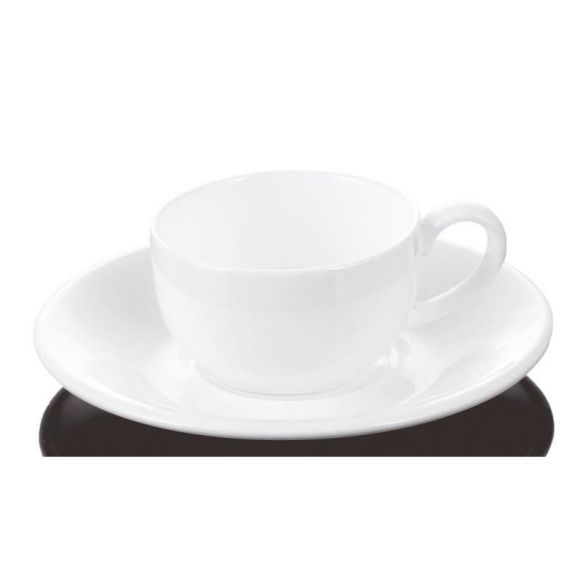 Кофейная пара Wilmax фарфоровая белая чашка 100 мл/блюдце (артикул производителя WL-993002)