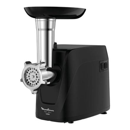 Мясорубка MOULINEX ME112832, 1600 Вт, производительность 1,9 кг/мин, 5 насадок, реверс, пластик, черная, 8010000864 Мясорубка MOULINEX ME112832, 1600 Вт, производительность 1,9 кг/мин, 5 насадок, реверс, пластик, черная, 8010000864