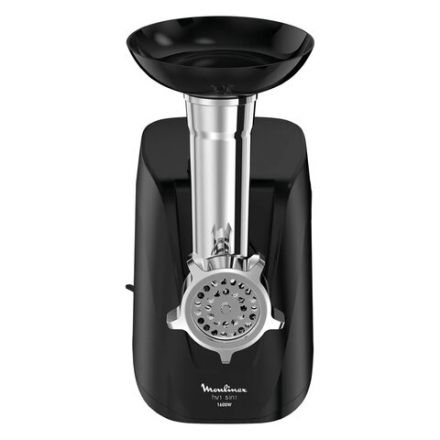Мясорубка MOULINEX ME112832, 1600 Вт, производительность 1,9 кг/мин, 5 насадок, реверс, пластик, черная, 8010000864 Мясорубка MOULINEX ME112832, 1600 Вт, производительность 1,9 кг/мин, 5 насадок, реверс, пластик, черная, 8010000864