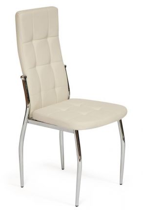 Стул Tetchair ELFO ( mod.35 ) металл/экокожа, 45х53х100х47см, хром/слоновая кость