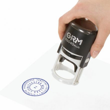 Печать самонаборная 2 круга, оттиск D=40 мм синий, GRM 46040, крышка, КАССА В КОМПЛЕКТЕ, 111000020 Печать самонаборная 2 круга, оттиск D=40 мм синий, GRM 46040, крышка, КАССА В КОМПЛЕКТЕ, 111000020