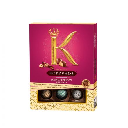 Конфеты А.Коркунов ассорти молочный шоколад 110 г Конфеты А.Коркунов ассорти молочный шоколад 110 г
