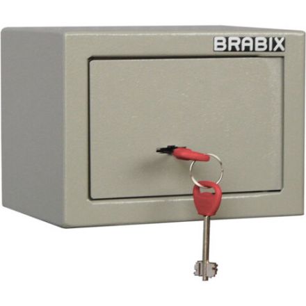 Сейф мебельный BRABIX "D-14m", 145х200х150 мм, 3 кг, ключевой замок, крепление к стене, 291160 Сейф мебельный BRABIX "D-14m", 145х200х150 мм, 3 кг, ключевой замок, крепление к стене, 291160