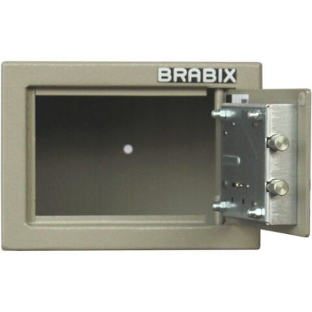 Сейф мебельный BRABIX "D-14m", 145х200х150 мм, 3 кг, ключевой замок, крепление к стене, 291160 Сейф мебельный BRABIX "D-14m", 145х200х150 мм, 3 кг, ключевой замок, крепление к стене, 291160