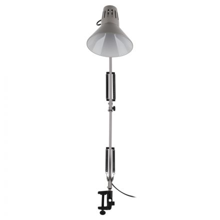 Светильник настольный ЭРА N-121-E27-40W-GY Е27 на струбцине серый Светильник настольный ЭРА N-121-E27-40W-GY Е27 на струбцине серый