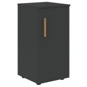 Шкаф колонка с глухой малой дверью (R) и топом FLC 40.1(R) Черный графит/Черный графит 404х429х818 Шкаф колонка с глухой малой дверью (R) и топом FLC 40.1(R) Черный графит/Черный графит 404х429х818