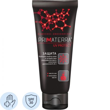 Крем защитный Primaterra UV PROTECT для лица и рук 100мл Крем защитный Primaterra UV PROTECT для лица и рук 100мл