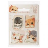 Закладки магнитные для книг, 4шт., MESHU "Cute kittens", матовая ламинация Закладки магнитные для книг, 4шт., MESHU "Cute kittens", матовая ламинация