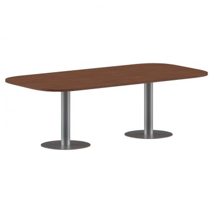 Конференц стол ПРГ-8 Орех Французский/Алюминий 2400х1200х750 Конференц стол ПРГ-8 Орех Французский/Алюминий 2400х1200х750