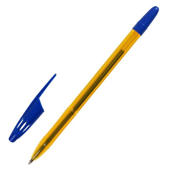 Ручка шариковая Attache 555 синяя (толщина линии 0.7 мм)