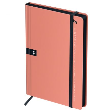 Ежедневник датированный 2027г, А5, 176л., 7БЦ BG"Monochrome. Apricot", коралловый, soft touch