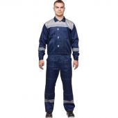 Костюм рабочий летний муж. л20-КБР синий/сер (р.60-62) 158-164 (Арсенал-СП) Костюм рабочий летний муж. л20-КБР синий/сер (р.60-62) 158-164 (Арсенал-СП)