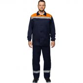 Костюм рабочий летний муж. л16-КБР с СОП син/оранж (р.44-46) 170-176