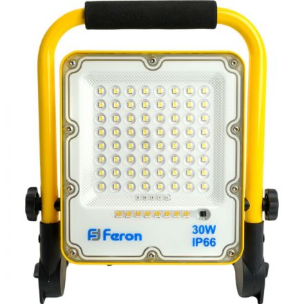 Прожектор светодиодный Feron LL-950 переносной с з/у IP66 30W 6400K (48675) Прожектор светодиодный Feron LL-950 переносной с з/у IP66 30W 6400K (48675)