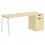 Home Office Стол письменный VR.SP-3-178.1.A Клён/Белый металл 1780*720*750 Home Office Стол письменный VR.SP-3-178.1.A Клён/Белый металл 1780*720*750