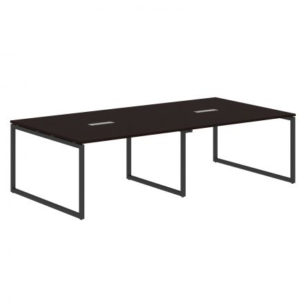 Конференц стол XQSCT 2714 Легно темный/Антрацит 2720х1406х750