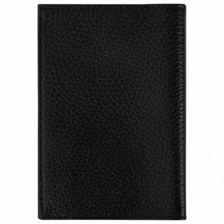 Обложка для паспорта натуральная кожа флоттер, "PASSPORT", кожаный уголок, черная, BRAUBERG, 238192