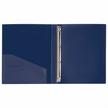 Папка на 4 кольцах, ширина 25 мм, BRAUBERG EXTRA, до 170 листов, СИНЯЯ, 0,7 мм, 270483 Папка на 4 кольцах, ширина 25 мм, BRAUBERG EXTRA, до 170 листов, СИНЯЯ, 0,7 мм, 270483