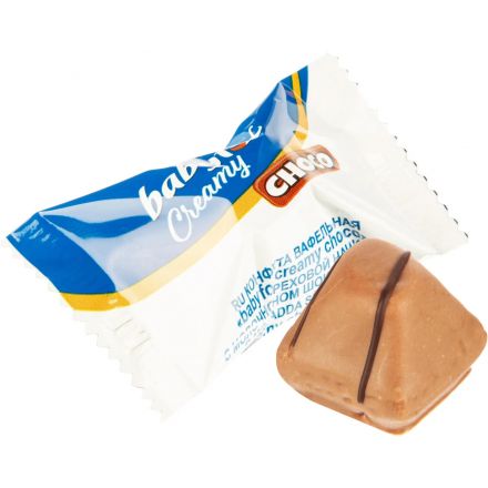 Конфеты Babyfox Creamy Choco вафельные, 2кг/уп РВК652