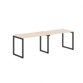 Стол 2-х местный XQWST 2470 Бук Тиара/Антрацит 2406х700х750 Стол 2-х местный XQWST 2470 Бук Тиара/Антрацит 2406х700х750