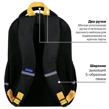 Рюкзак BRAUBERG MOTION, 2 отделения, 3 кармана, "Rebel", СВЕТЯЩИЙСЯ, 41х28х17 см, 271363 Рюкзак BRAUBERG MOTION, 2 отделения, 3 кармана, "Rebel", СВЕТЯЩИЙСЯ, 41х28х17 см, 271363