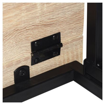 Стол на металлокаркасе BRABIX "LOFT CD-001", 800х440х740 мм, складной, цвет дуб натуральный, 641211 Стол на металлокаркасе BRABIX "LOFT CD-001", 800х440х740 мм, складной, цвет дуб натуральный, 641211