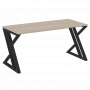 Loft Стол рабочий VR.L-SRZ-4.7 Дуб аттик/Чёрный металл 1580*720*750