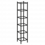 Loft Угловой проходной переходной модуль VR.L-SL.UPK-4.5.4 Чёрный металл 446*446*2280