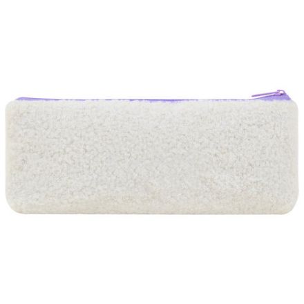 Пенал ЮНЛАНДИЯ, 1 отделение, плюш, "Bear", белый, 22x8х3 см, 272270