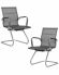 Набор 2 шт Офисное кресло для посетителей DOBRIN CODY MESH, серый