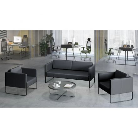 Кресло EF_Тренд серый к/з Euroline 995