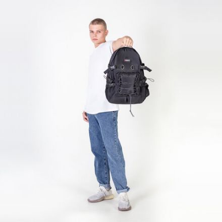 Рюкзак HEIKKI CHALLENGE (ХЕЙКИ) универсальный, карман для ноутбука, "Flex", черный, 45х32х17 см, 272579 Рюкзак HEIKKI CHALLENGE (ХЕЙКИ) универсальный, карман для ноутбука, "Flex", черный, 45х32х17 см, 272579