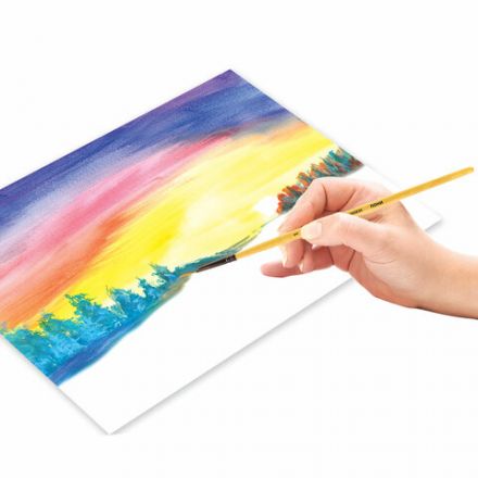 Кисть ПИФАГОР, ПОНИ, круглая, № 1, деревянная лакированная ручка, с колпачком, 200830 Кисть ПИФАГОР, ПОНИ, круглая, № 1, деревянная лакированная ручка, с колпачком, 200830