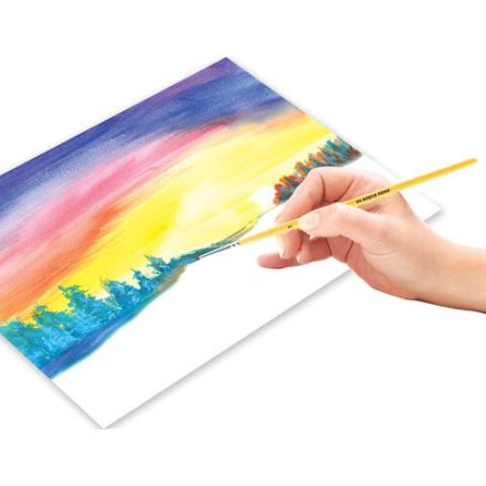 Кисть ПИФАГОР, ПОНИ, круглая, № 1, деревянная лакированная ручка, с колпачком, 200830 Кисть ПИФАГОР, ПОНИ, круглая, № 1, деревянная лакированная ручка, с колпачком, 200830