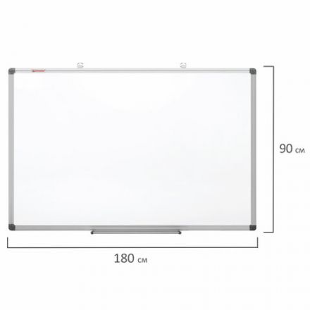 Доска магнитно-маркерная 90х180 см, алюминиевая рамка, BRAUBERG "Extra", 237557