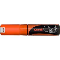 Маркер меловой UNI PWE-8K, флуоресцентно-оранжевый, до 8.0 мм.