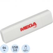 Флеш-память Promega Jet 64GB USB3.0 Type-C/бел пласт/под лог NTU787СU3064GW Флеш-память Promega Jet 64GB USB3.0 Type-C/бел пласт/под лог NTU787СU3064GW