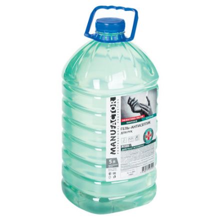 Антисептик-гель для рук спиртосодержащий (70%) 5 л MANUFACTOR, дезинфицирующий, N30858 Антисептик-гель для рук спиртосодержащий (70%) 5 л MANUFACTOR, дезинфицирующий, N30858