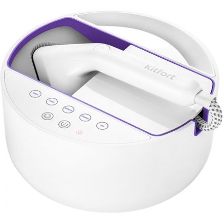 Отпариватель Kitfort КТ-9110-1 бело-фиолетовый Отпариватель Kitfort КТ-9110-1 бело-фиолетовый