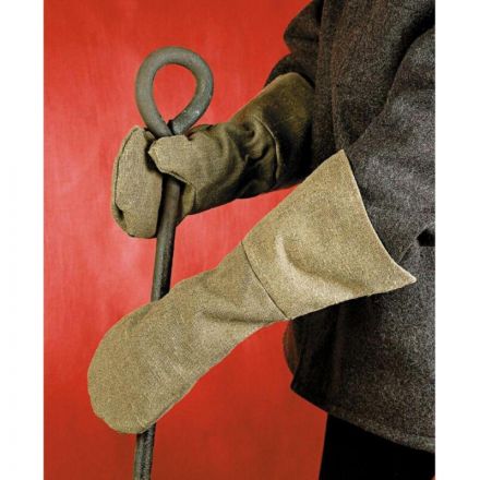 Краги сварщика брезентовые двухпалые хаки Краги сварщика брезентовые двухпалые хаки