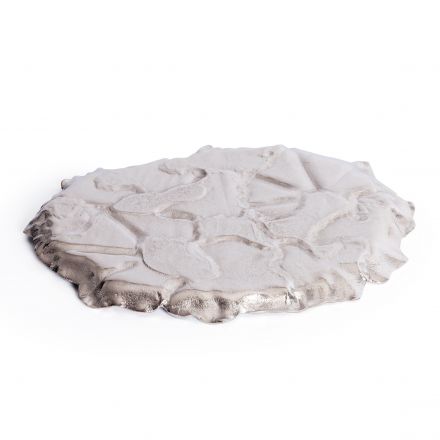 Блюдо Secret de Maison Лиф1/Leaf1 (мод. 9376) алюминиевый сплав, 44х35х2,5см, серебряный