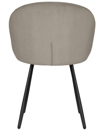 Стул обеденный DOBRIN NAOMI, ЭМАЛЬ ЧЕРНЫЙ МУАР велюр Catania Cocoa Стул обеденный DOBRIN NAOMI, ЭМАЛЬ ЧЕРНЫЙ МУАР велюр Catania Cocoa